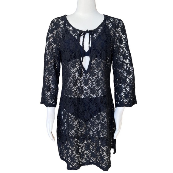 INC International Concepts "INC Beach" Sheer Lace Swimsuit Cover Up Size Large - Picture 5 of 7